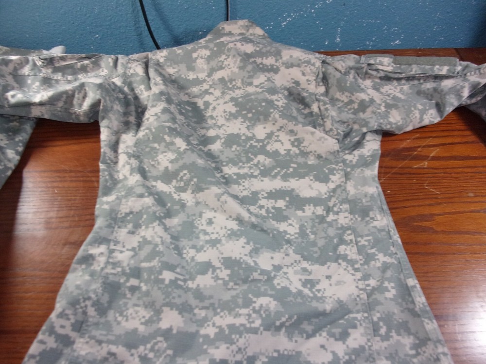 ACU DIGITAL RIPSTOP COMBAT TACTICAL JACKET COAT SIZE EXTRA SMALL LONG