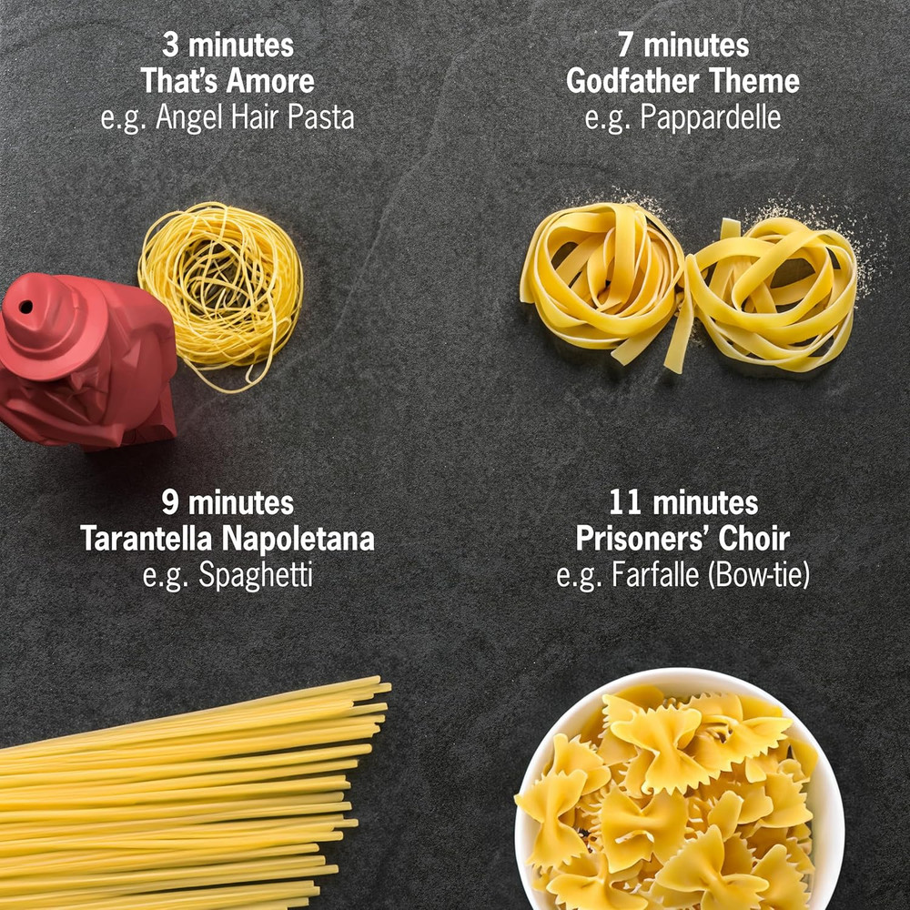 Al Dente Red - the Singing Floating Pasta Timer: Will Sing Different Tunes When