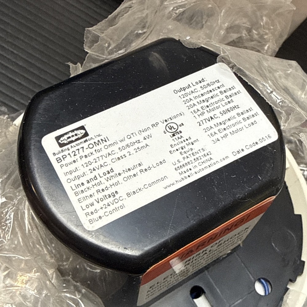 Hubbell Line Voltage PIR Ceiling Sensor BP1277-OMNI