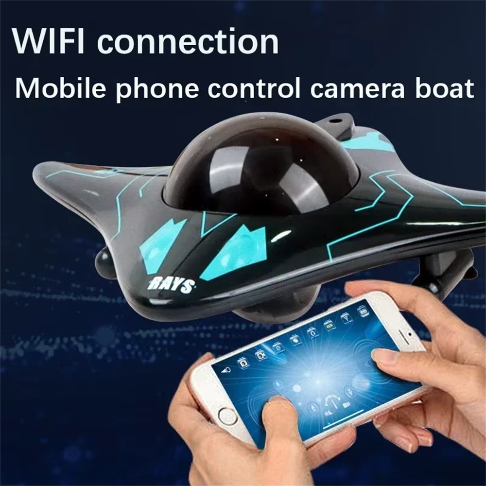 Boat Submarine with Camera Underwater Remote Control Wifi Fpv Remote Cont Drone