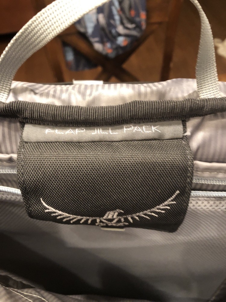 New Osprey Flap Jill Backpack Three Section Charcoal Gray