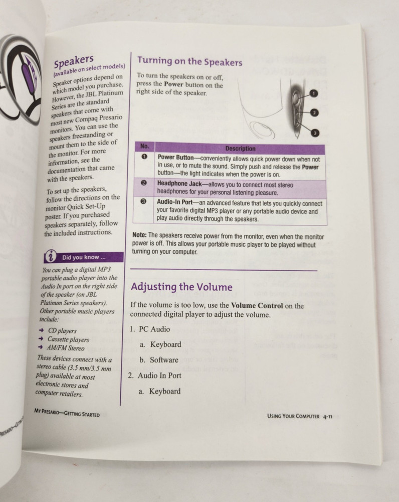 2000 Compaq My Presario - Getting Started (Book: Compaq, Manual)