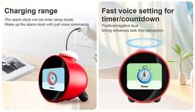 Bluetooth 5.0 WiFi AI Smart Clock Display Speaker Clock Connection