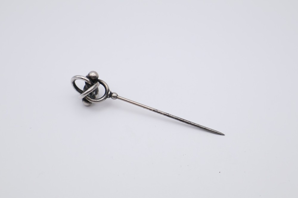 Antique Sterling Silver Mounted Hat Pin Hallmarked Chester