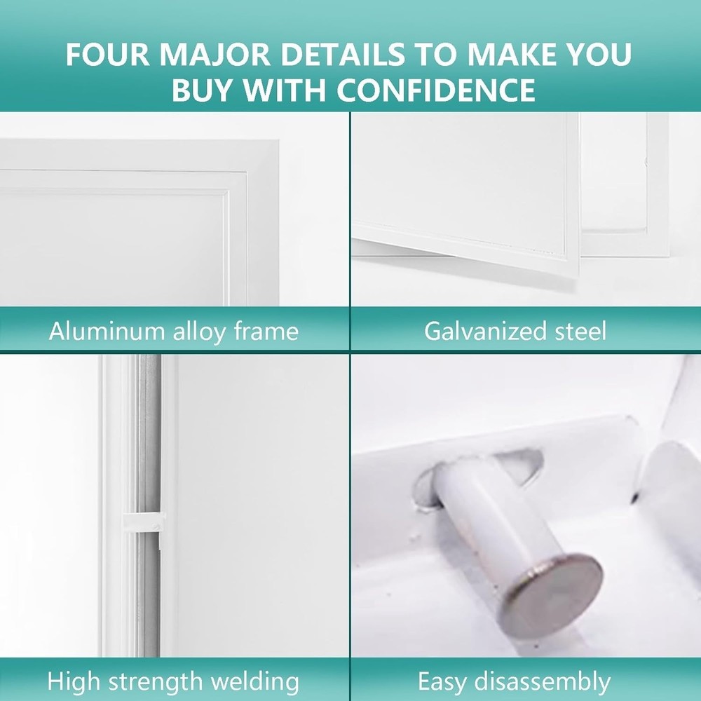 Thicken 1mm Metal Access Panel 12x24 Access Panel W Screwdriver Latch Galvanized