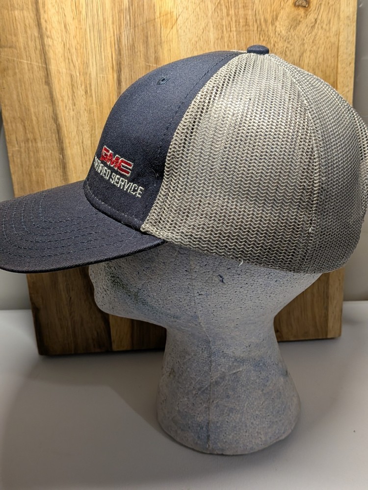 GMC Navy Hat Cap Adjustable Trucker Hat O/S