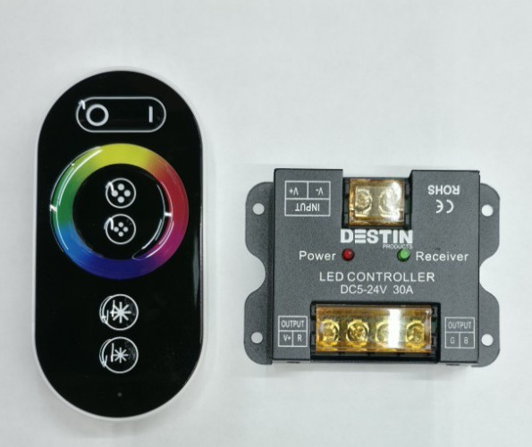 DESTIN LED-REM-100 30A 12V 360W LED RGB CONTROLLER & REMOTE *S9