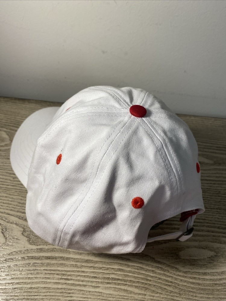 Betty Boop 6 Panel Strap Closure Adjustable Hat White