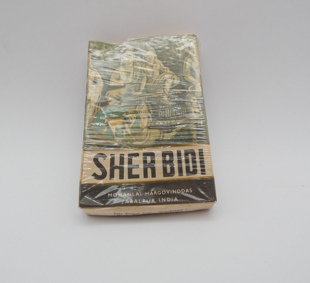 Sher Bidi Empty Tobacco Cigarette Box India