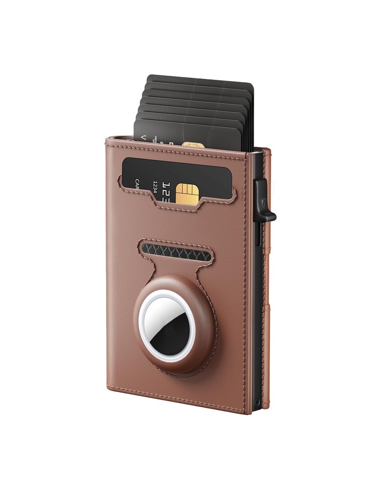 Mens Wallet Card Holder for Air Tag - RFID Blocking Wallet for ... USA FAST SHIP
