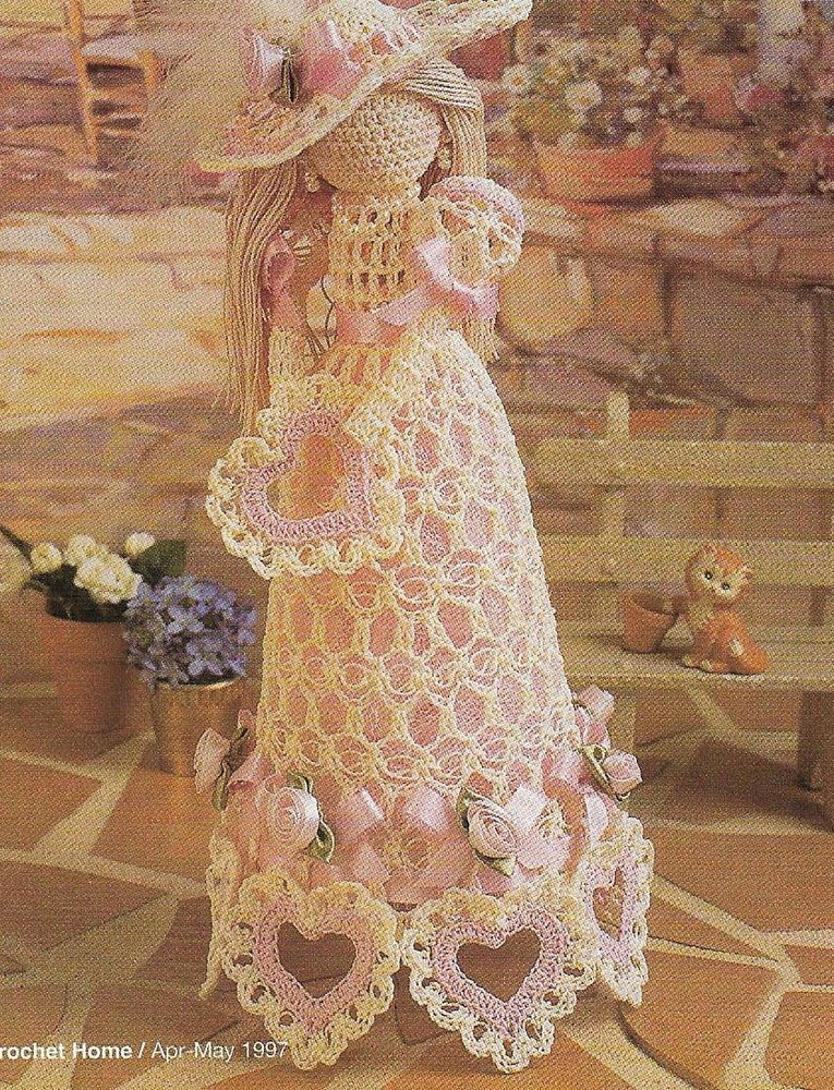 SWEETHEART DOLL 12 1/2" DIGEST SIZE CROCHET PATTERN INSTRUCTIONS