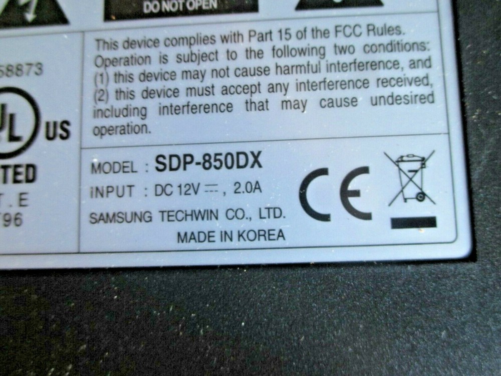 Camera and arm for Samsung Document Camera SDP-850DX