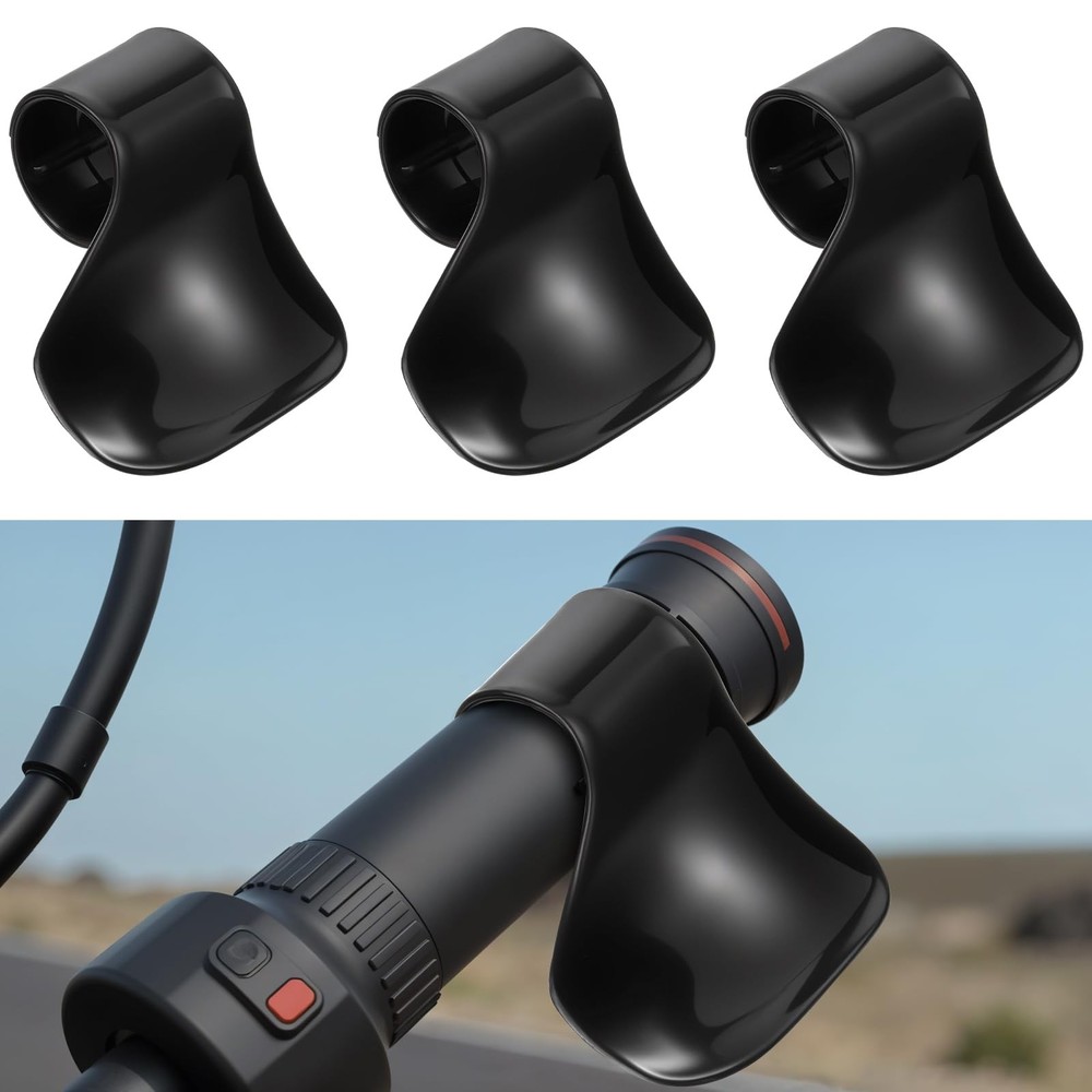 3 Pcs Motorcycle Throttle Mount Assist One Size, Black