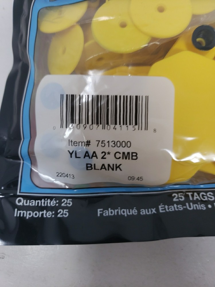 Y-Tex 7513000 2* Livestock Tags