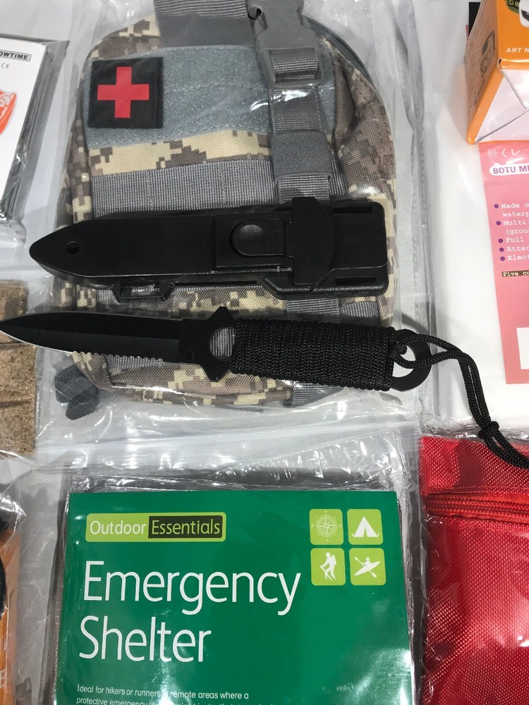 Survival Kit Essential Glove Compartment Jeep MOLLE System - Fire Shelter Light