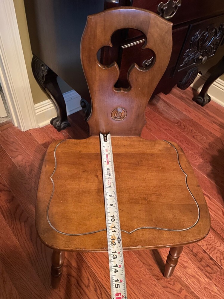 Mid Century Tyrolean Accent Chair, Saddle Clover