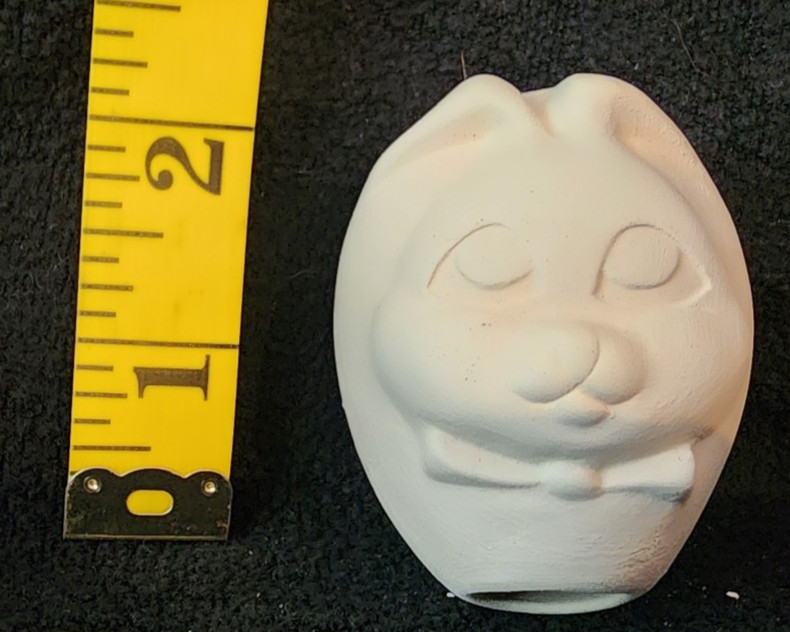 Ready to Paint Ceramic Bisque Easter Bunny Egg