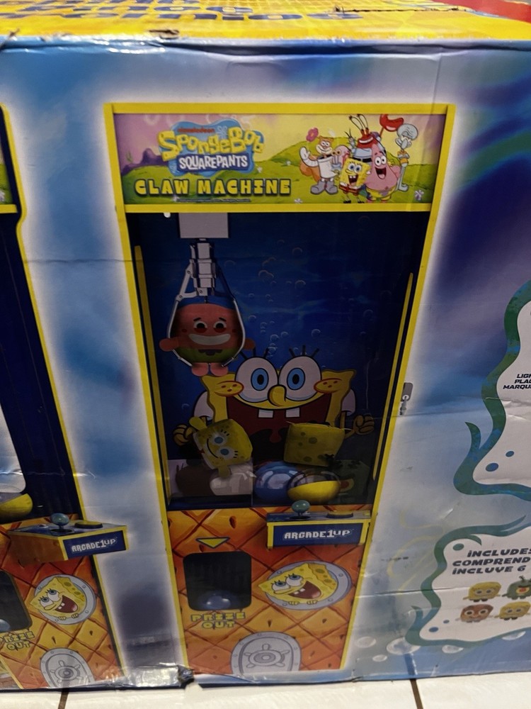 Arcade 1Up SpongeBob SquarePants Claw Machine NEW OPEN BOX