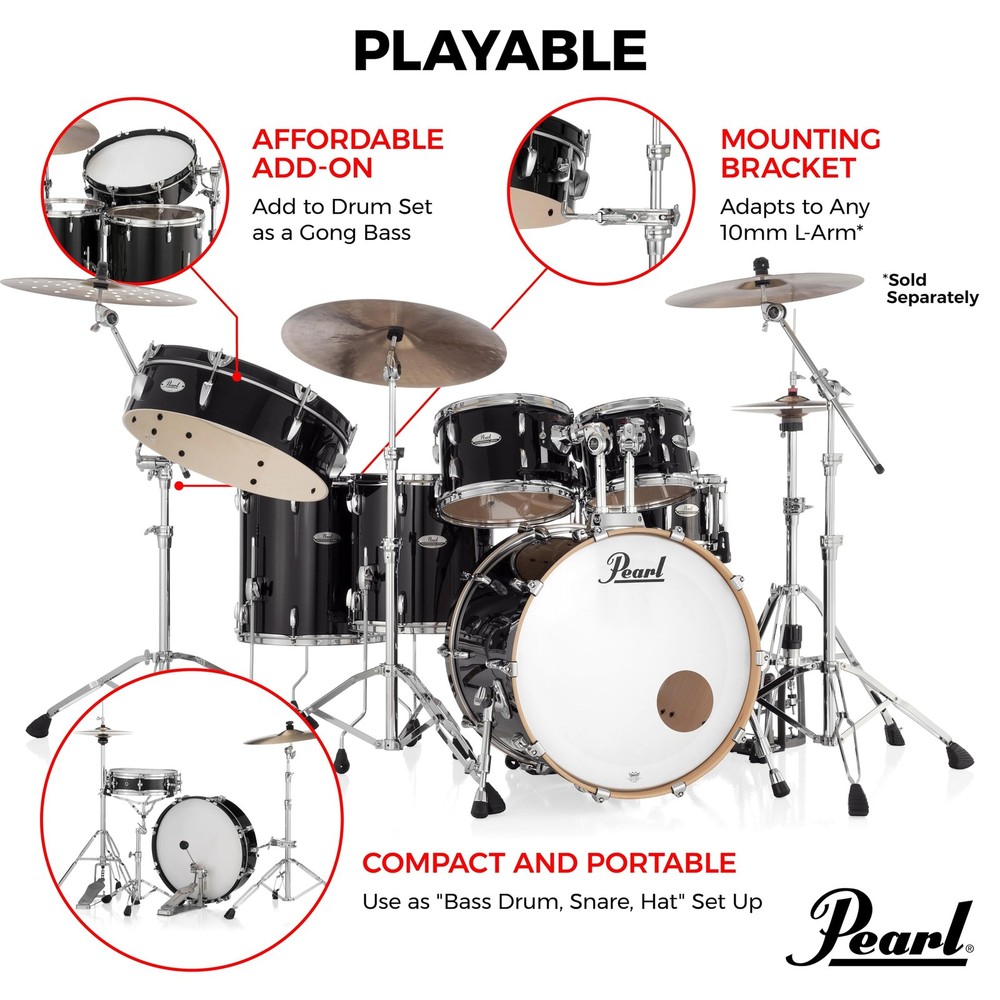 Pearl Drum Frame 20x5 Playable Display Drum Wall Mount - Customize Graphics