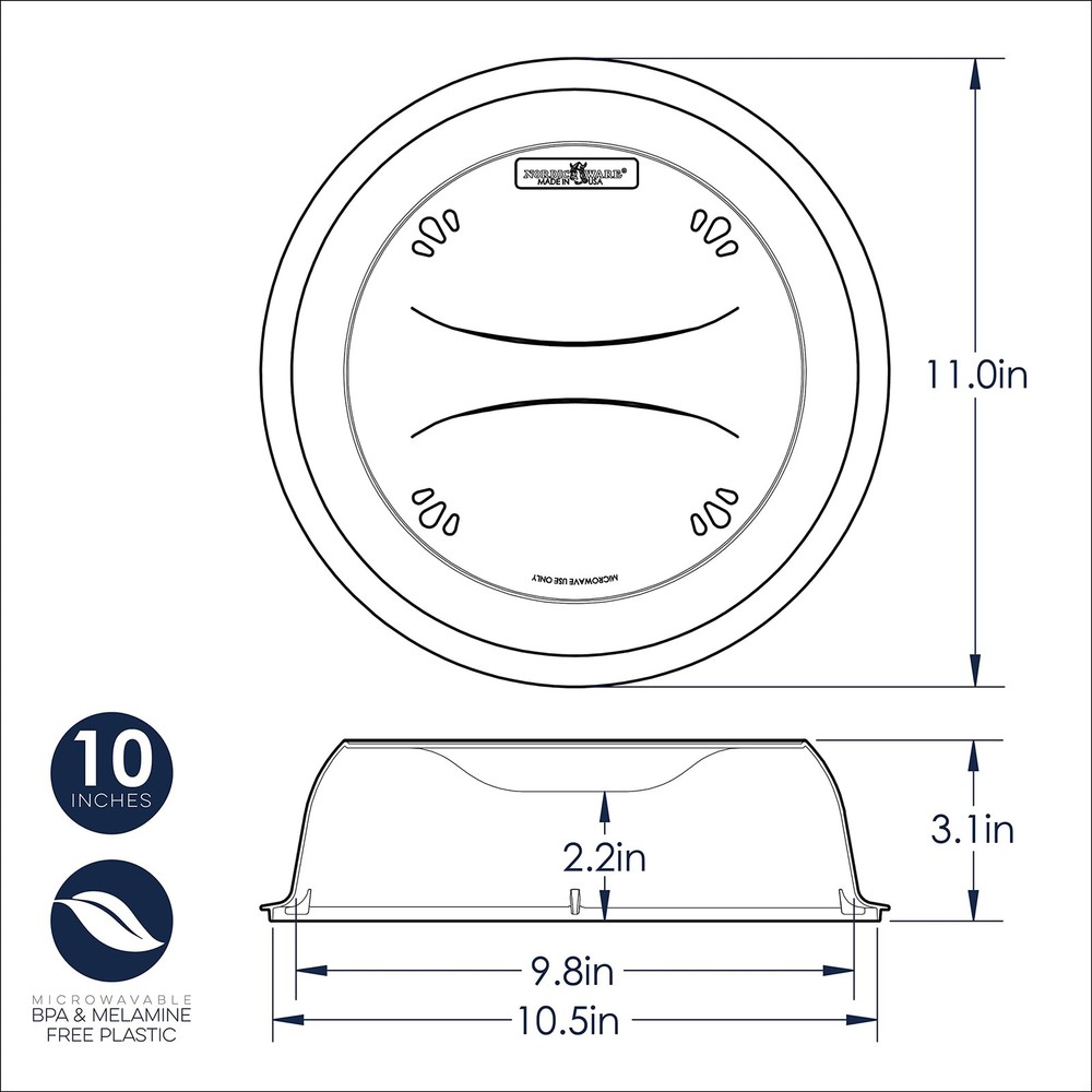 Deluxe Plate Cover, 10"
