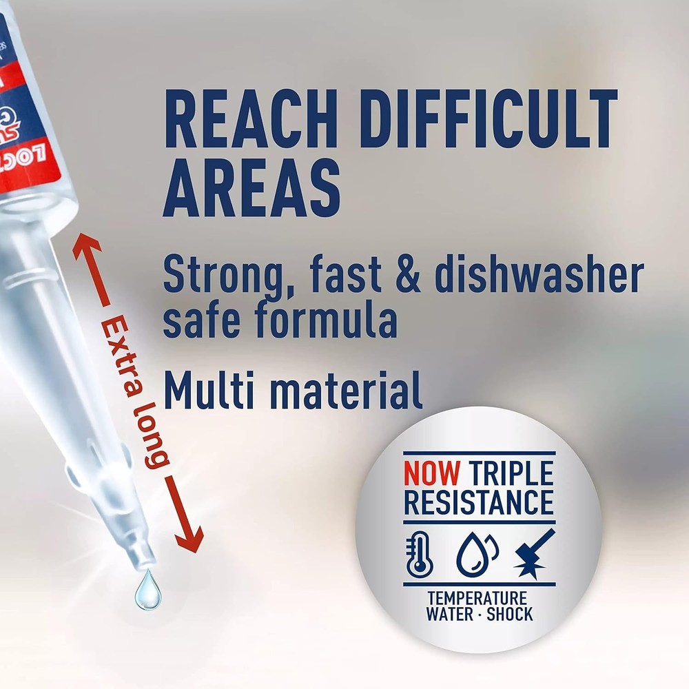 Strong Hold Super Glue, Clear, 0.35 fl oz, 6 Pack
