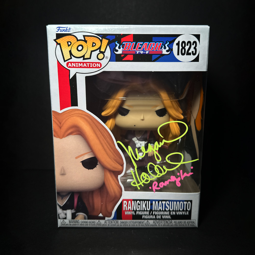 Funko Pop! Bleach - Rangiku #1823 Signed - Custom Box Art [GITD] + Soft Protect
