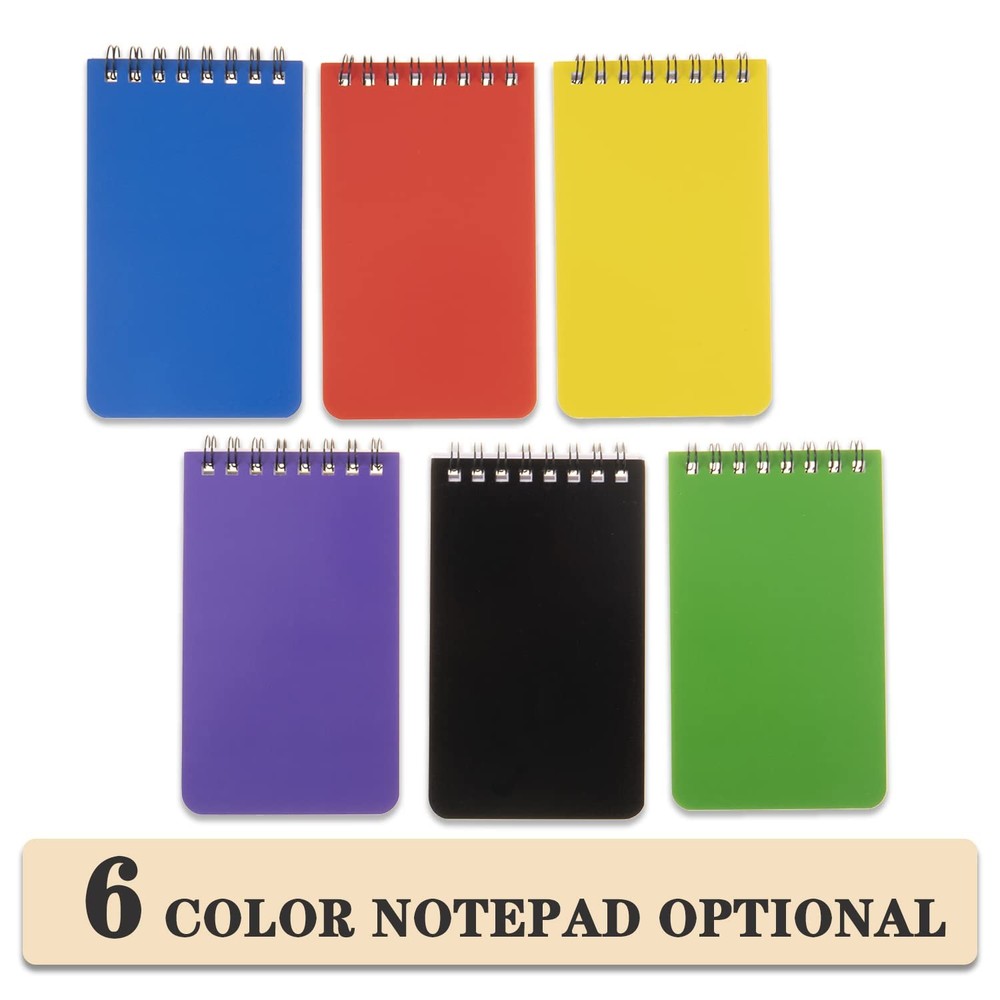 6pack Pocket Notebook Small Notepad Pocket Notepad Small Spiral Notebooks 3X5...