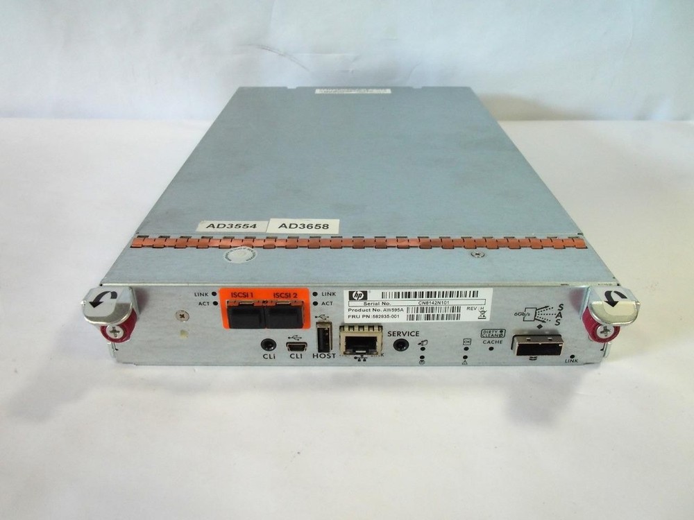 HP AW595A P2000 G3 10GBE ISCSI Smart Array Controller 582935-001