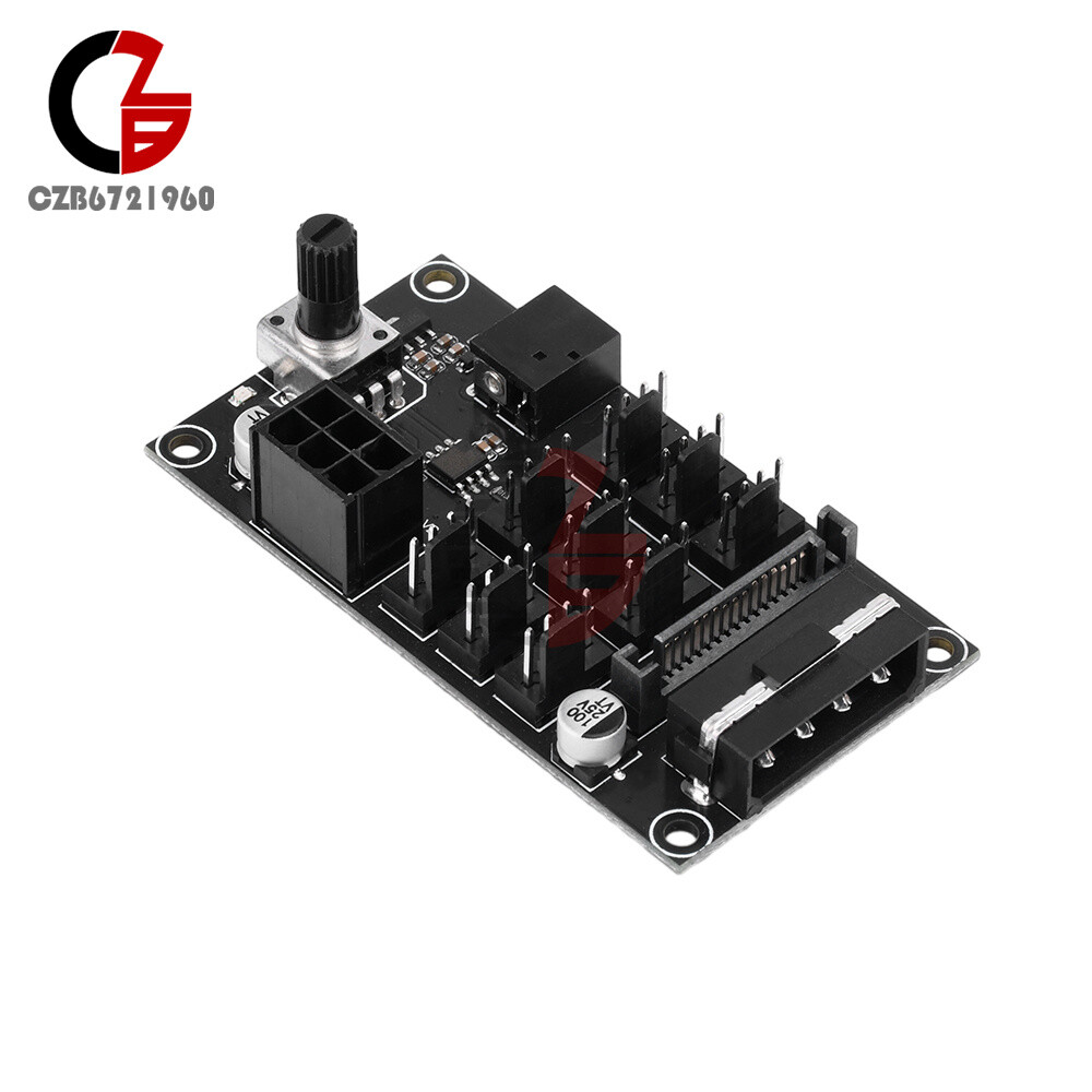Computer Chassis PWM Violent Fan Speed Controller 9-Channel Fan Hub Controller