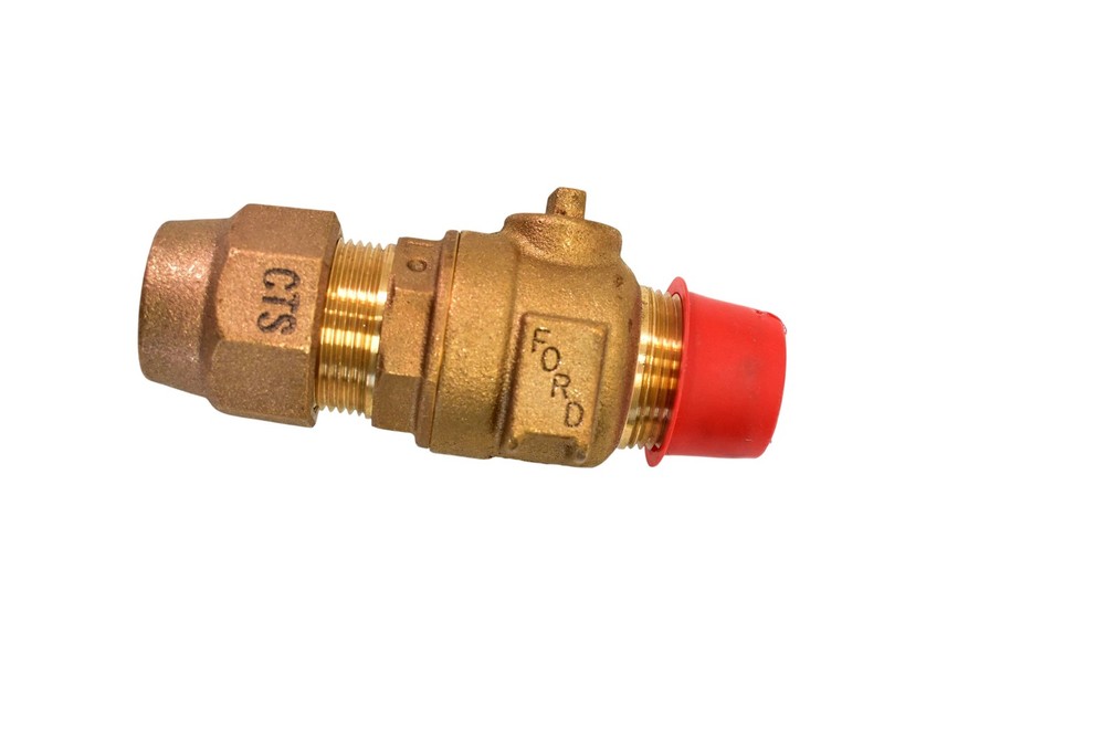 Ford Brass Inline Check Valve Compression Union Threaded 1" NL CTS Fitting