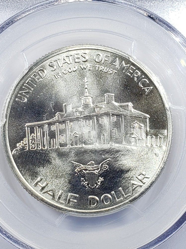MS69 1982-D Washington Commemorative Half Dollar PCGS Blue Lbl