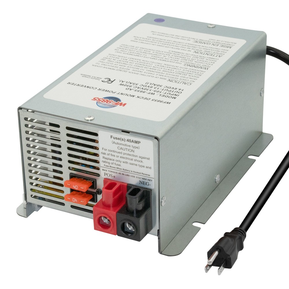 WF-9855 55A DC 15A AC Deck Mount Power Converter Battery Charger