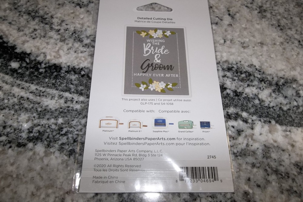 Spellbinders "Bride & Groom" Die New