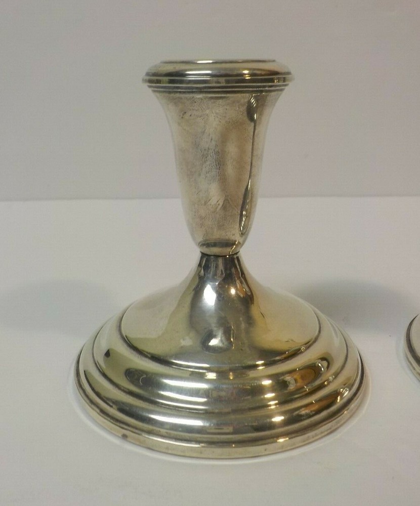 Pair Vintage TOWLE Sterling Silver 4" Candlesticks
