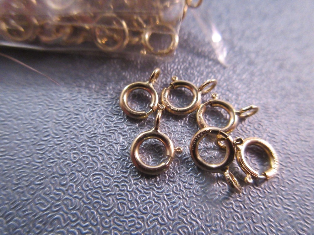 14K Gold Filled 5mm Springring Clasp 10pcs