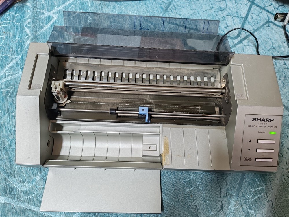 Vintage SHARP CE-515P plotter working with 4 pens Sold as part