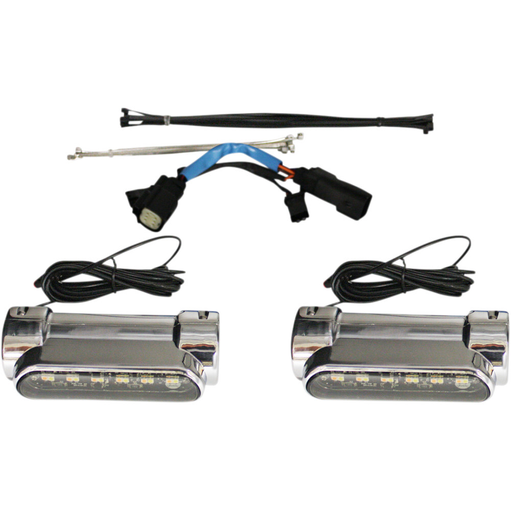 Custom Dynamics Engine Guard Light - '10-'13 FLHX - Chrome | CD-CB-AW-SS6-C