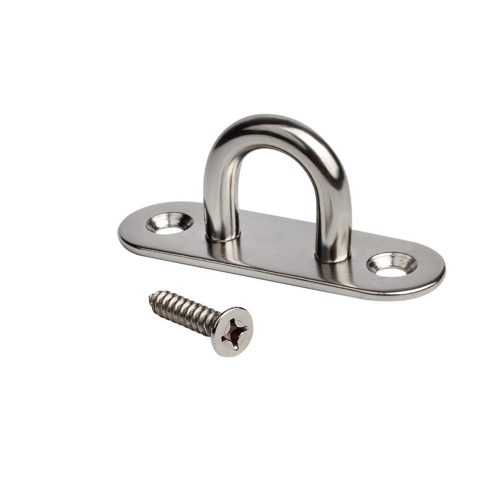 WOFTD 10-Pack 304 Stainless Steel Ceiling Hook Ring Hooks 1. 1.8" M5,