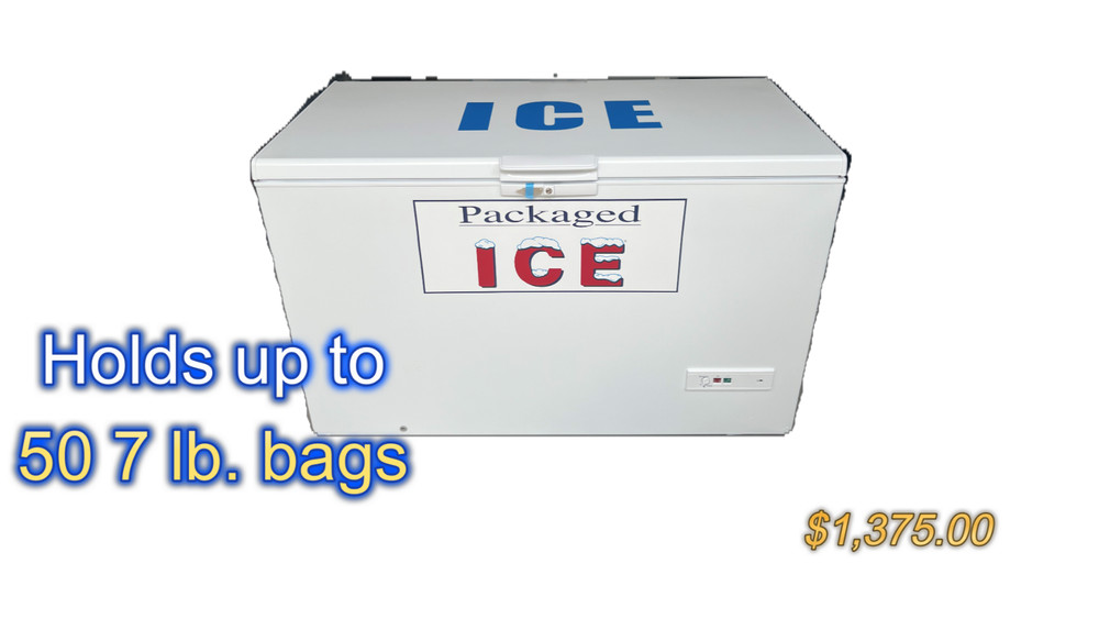 New Ice Merchandiser Indoor /White Ice Box