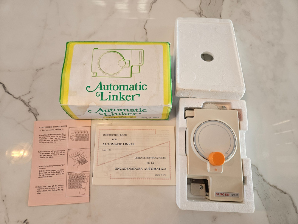 Singer Automatic Linker SC-3 for Knitting Machine in Box Bundle (TESTED)