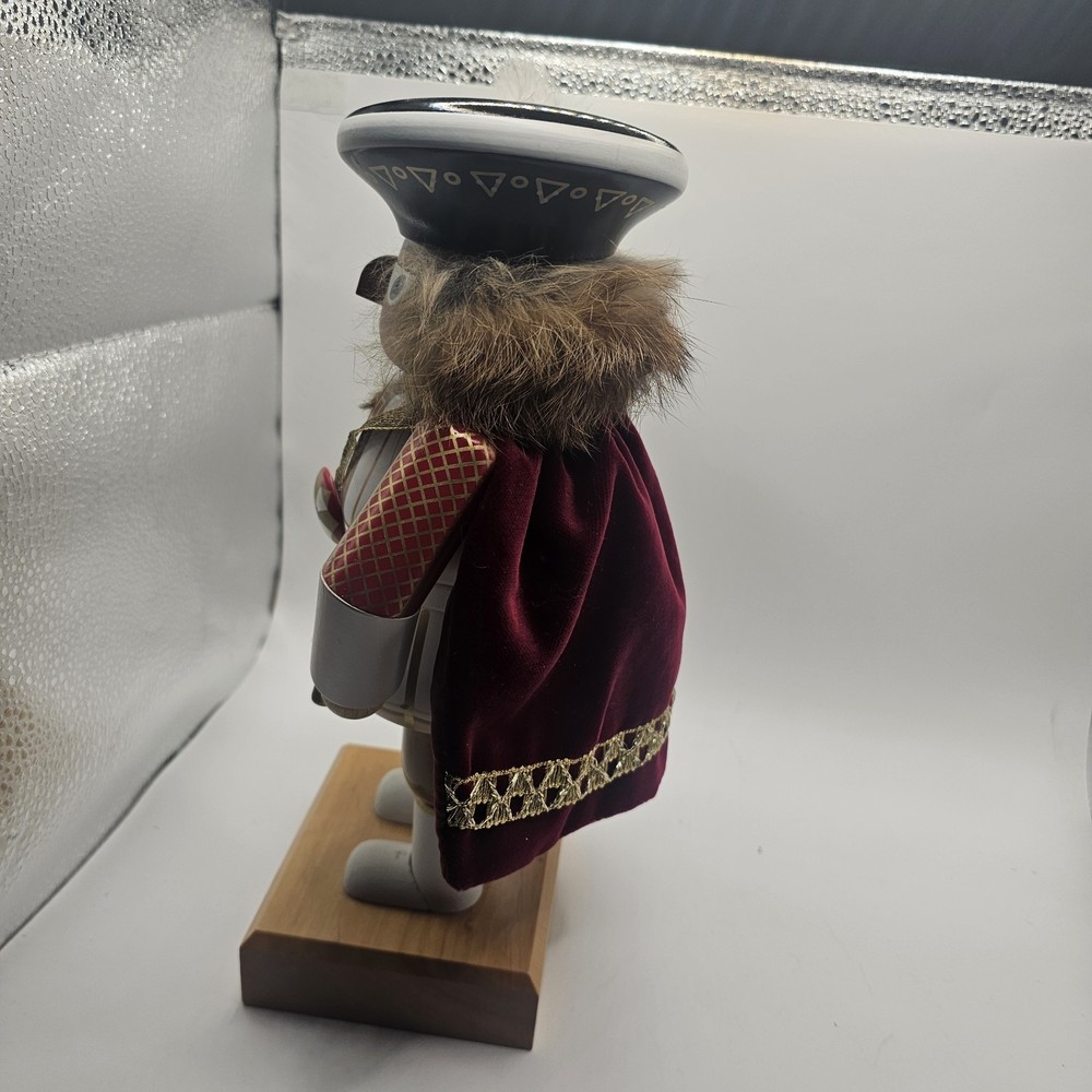German Nutcracker E. M. Merck Old World Christmas Tags 11” Signed King Henry