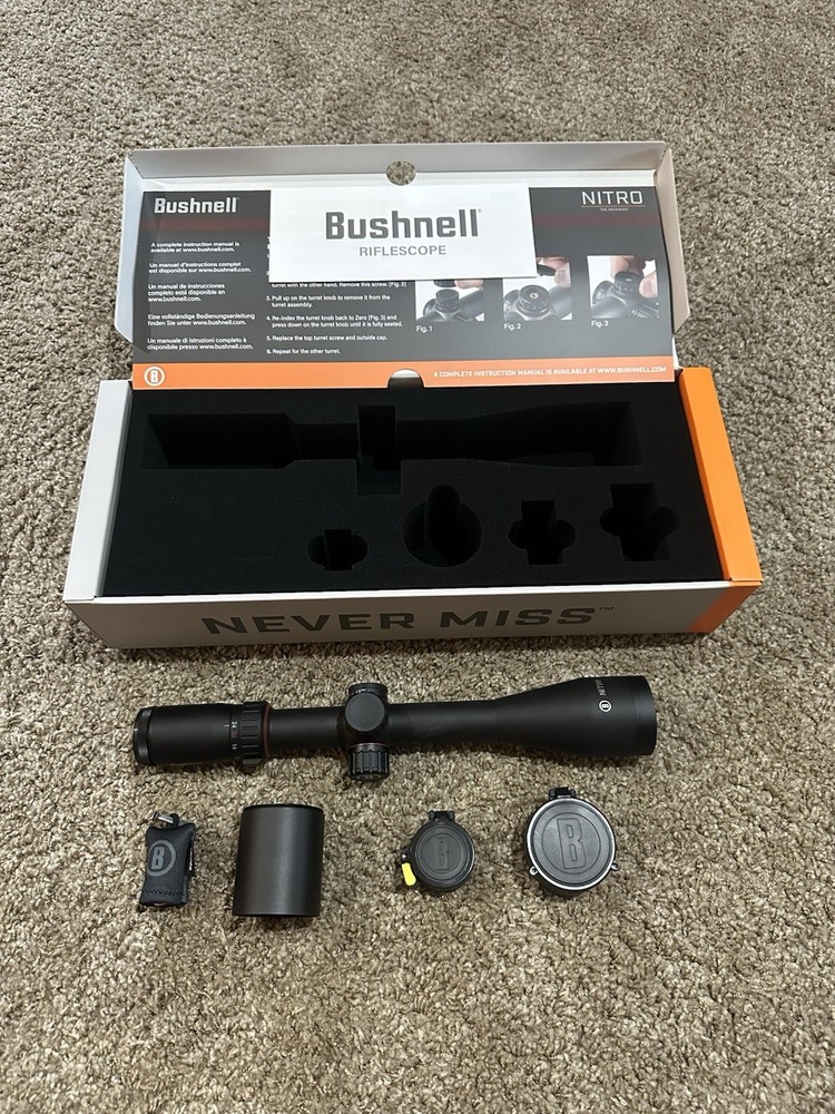 Bushnell Nitro 6-24x50mm Rifle Scope - Black