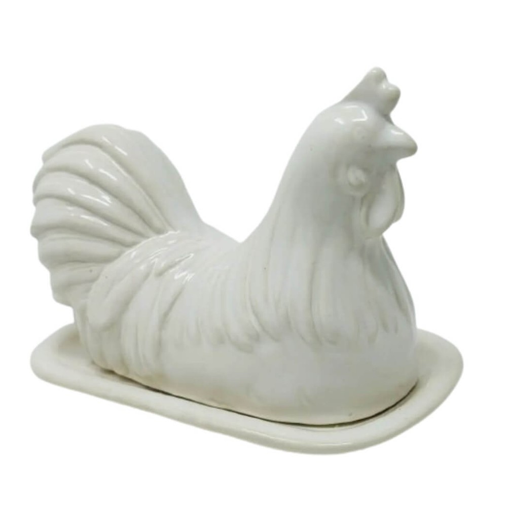 Rooster Lidded Butter Dish