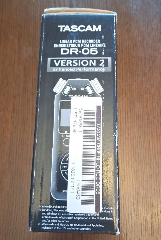 TASCAM DR-05 Version 2 Linear PCM Recorder Stereo Handheld