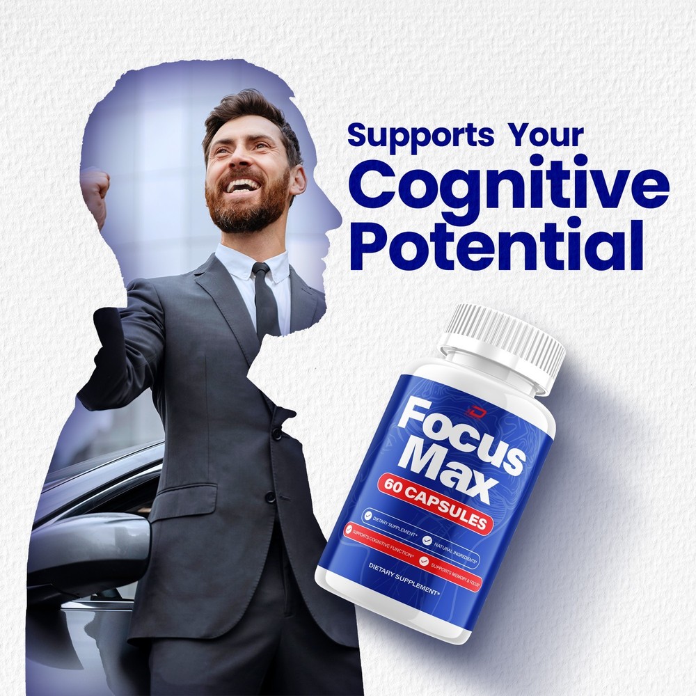 (1 Pack) Focus Max Capsules – FocusMax Natural Blend Memory Focus Support