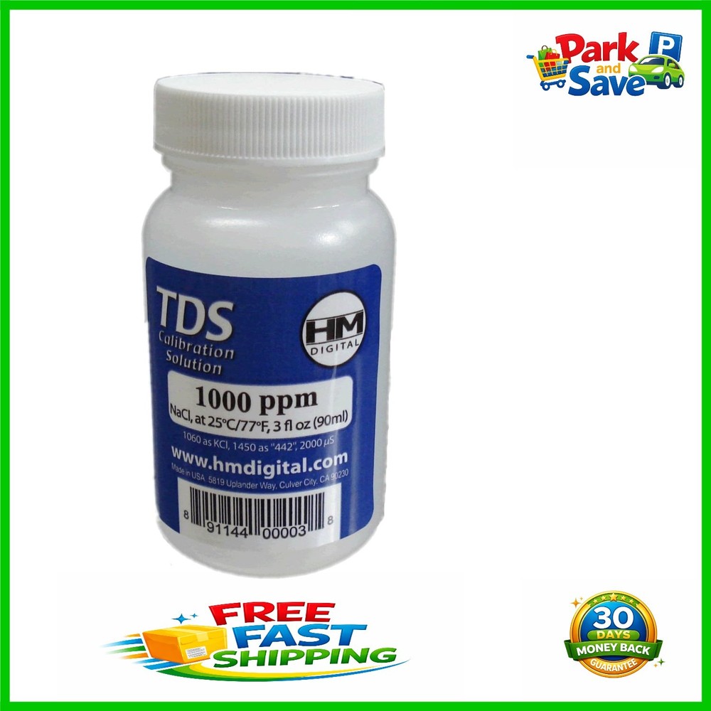1000ppm TDS Calibration Solution - NIST-Traceable Liquid for Accurate Testing