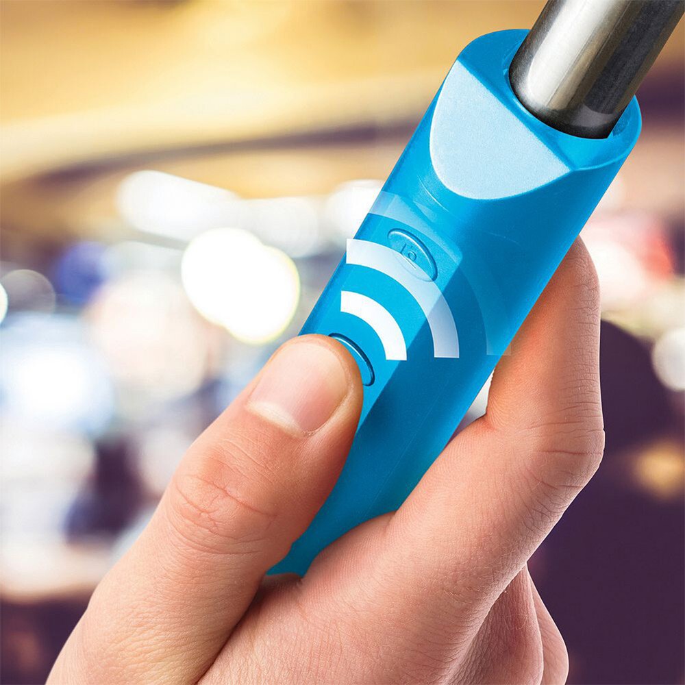 Smart Gear 40" Bluetooth Telescoping Extendable Monopod Selfie Stick, Blue