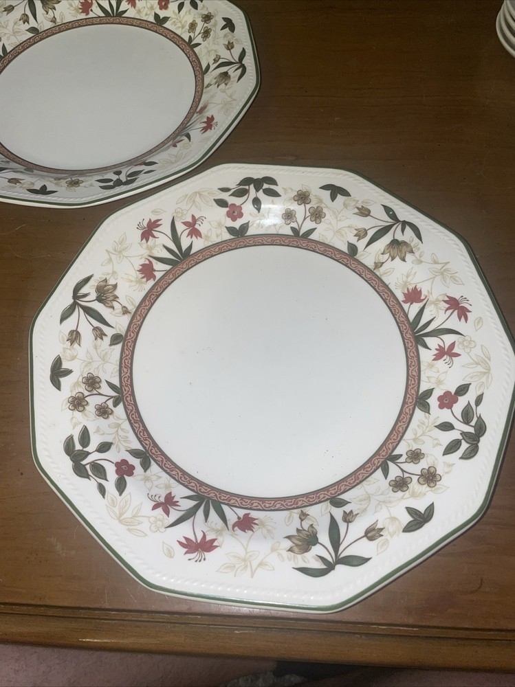 2 CHURCHILL ASSAM 10 1/8” DINNER PLATES