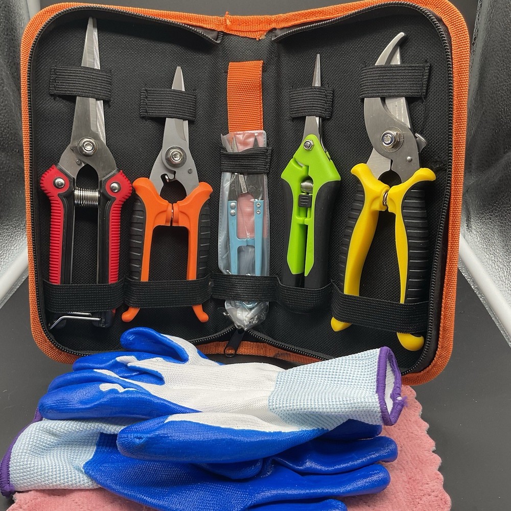 Gardening tools in case
