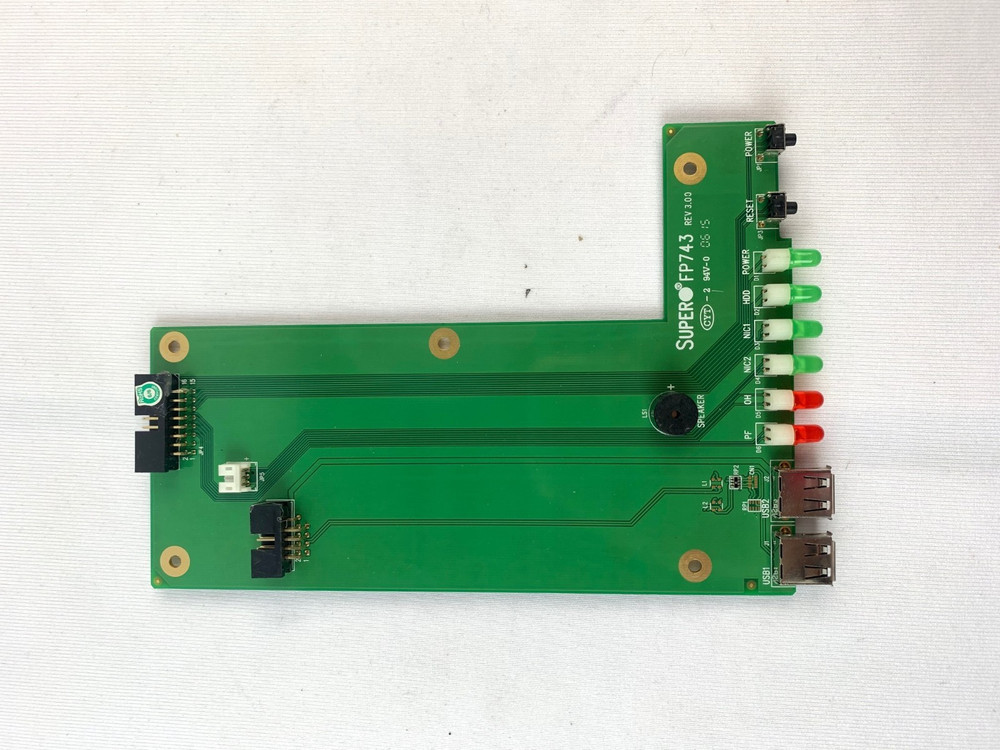 Supermicro FP743 Front Panel LED Board
